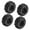 Noir, variante sur Milaget 4 Pcs Pneus RC à l'Échelle 1/16 Pneus de Sable Élégants pour Court Parcours Noir