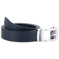 thumbnail image 2 of Gelante Men's Genuine Leather Ratchet Dress Belt With Automatic Sliding Buckle - Minimalistic Style-Trim to Fit G706-Navy, 2 of 5