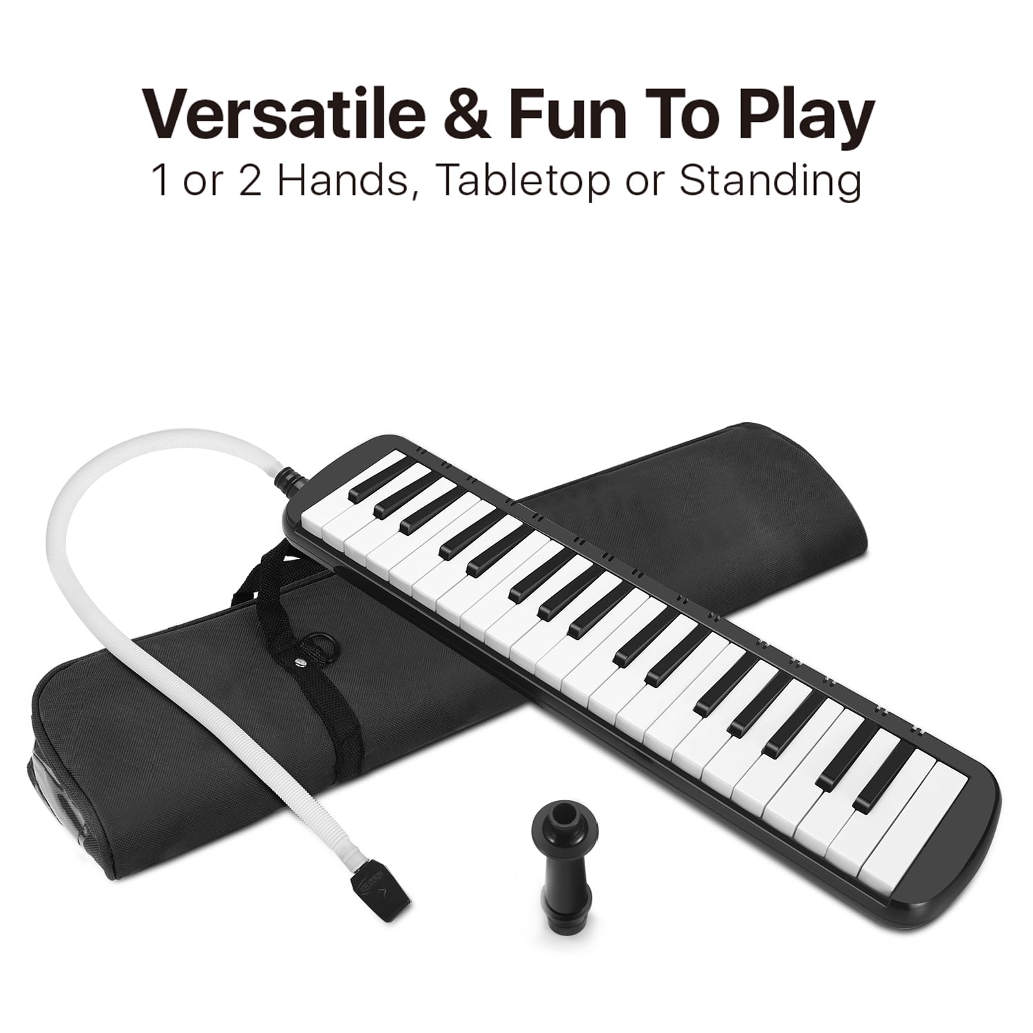 Premium Portable 32 Piano Keys Melodica Musical Education Instrument with Blowpipe Blow Pipe MUITOBOM 32-Key Melodica 