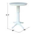 thumbnail image 4 of 30" Round Pedestal Bar Height Table - White, 4 of 6