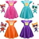 thumbnail image 2 of Vestidos para niñas Cosplay Super Kitties Vestidos para SuperKittiesCostume Niñas Mangas voladoras Vestido de corte A con bolso y diadema, 2 of 5