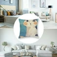 thumbnail image 5 of Material Square Cartoon Cats Sofa Pillow Covers Indoor Home Decorative Cute Pillowcase Comfortable Cushion Cover for Bed Sofa car, 5 of 7