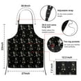 thumbnail image 3 of Schnauzer Dog Apron-Garden Aprons for Women with Pockets-Cotton Linen Waterproof Kitchen Cooking Gardening Aprons Adjustable for Kitchen,Cooking,BBQ and Salon 33x27 Inch, 3 of 7
