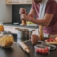 thumbnail image 6 of Haomacro Kitchen Wooden Salt and Pepper Grinder Set: Refillable Salt & Pepper Mills Adjust for Customized Coarseness, Crafted of Solid Acacia Wood with Ceramic/Stainless Steel Core, 8 Inches 2 Pack, 6 of 6