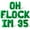 Green, variant on Letter Balloons - OH FLOCK IM 35 16" Inch Alphabet Letters Foil Mylar Balloon 35th Birthday Party Banner (Gold)