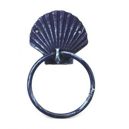 Handcrafted Nautical Decor Rustic Seashell Towel Ring Walmart