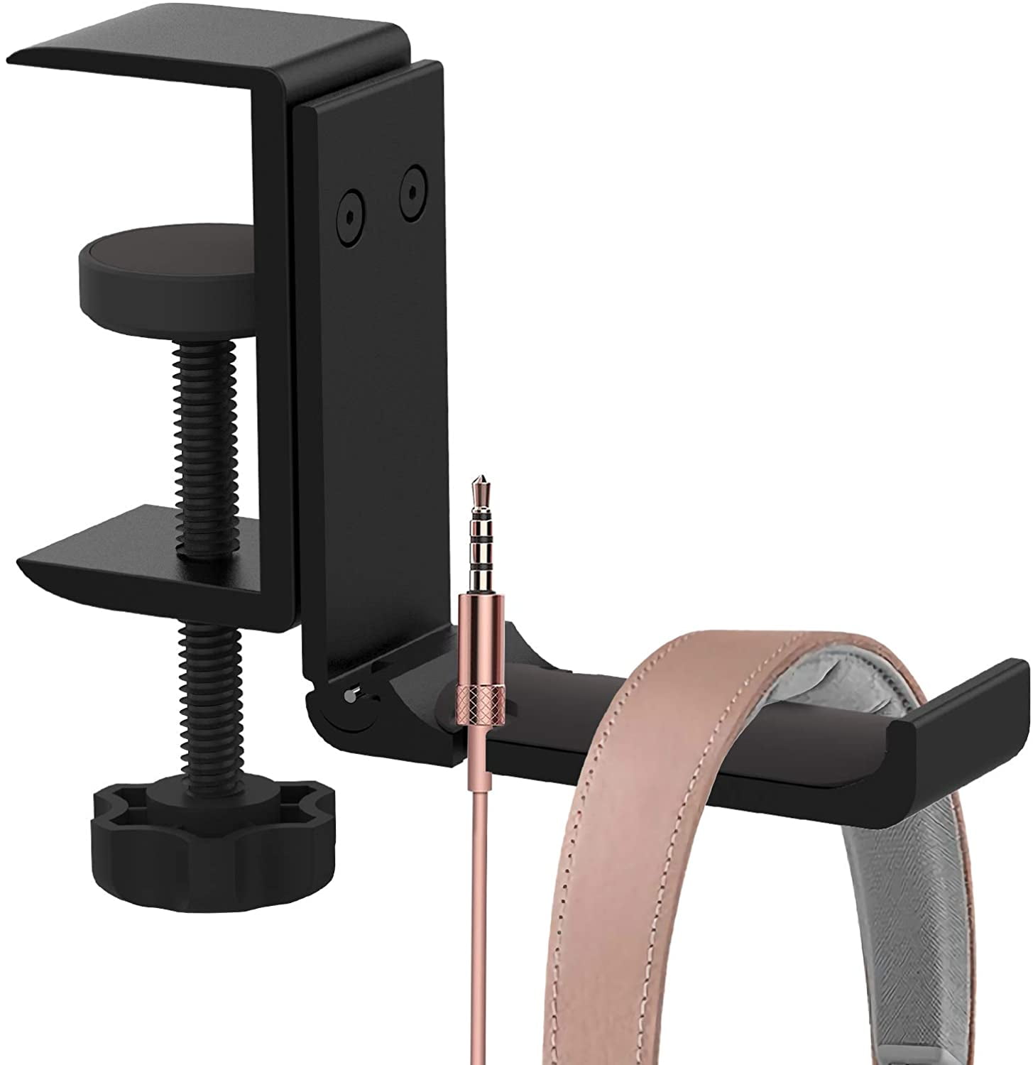 PlusAcc Headphone Stand Holder Adhesive Gaming Headset Hanger Hook Under  Desk