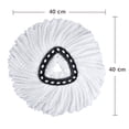thumbnail image 2 of PIX-LINK 2 piezas de repuesto de cabeza de fregona de limpieza triangular para O-Cedar EasyWring de microfibras Spin Mop Relleno PIX-LINK Electrodomésticos y accesorios limpios, 2 of 6