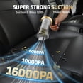 thumbnail image 6 of Car Handheld Vacuum Cleaner, 16000Pa Portable 3 in 1 Cordless Compressed Air Duster & Air Blower & Pump Mini Dust Vacuum with 6000mAh Battery, Multi-Nozzles for Car Home Office, 6 of 8