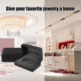 thumbnail image 5 of Unique Bargains Multiple Ring Box Jewelry Storage Display PU Leather 1Pc Black, 5 of 7