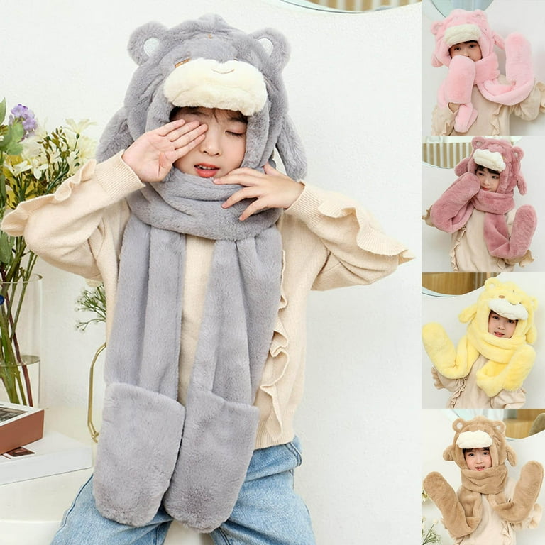 Children's all in one cheap hat scarf and gloves