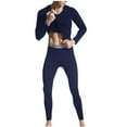 thumbnail image 2 of guisaled Men's Long Johns Thermal Underwear Modal Crewneck Top And Buttom Soft Breathable Thermal Underwear Sets & Undergarments Valentine'S Day Gifts, 2 of 5