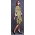 thumbnail image 2 of Bimba Kaftan de Plage à Fleurs, Paréo de Bikini, Robe Midi pour Femmes, Caftan Court - P-L, 2 of 5