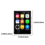 MP4 Music Player With Bluetooth Novel Reader With Speakers Play And Listen Outdoors Student Portable Listening Handheld Audio Touchscreen - A