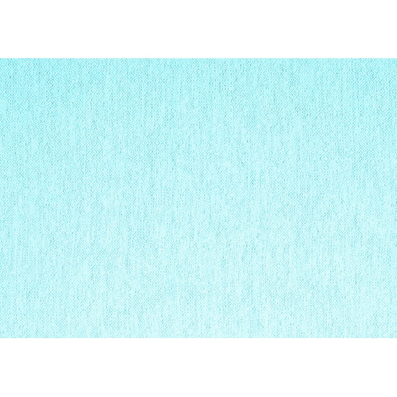 Ahgly Company Indoor Rectangle Solid Light Blue Modern Area Rugs, 3' x 5'