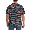 thumbnail image 3 of Kdxio Men's Hawaiian Shirt for Men Short Sleeve Shirt Colorful Fish Summer Casual Holiday Beach Button Down T-Shirts, 3 of 5