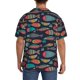 thumbnail image 3 of Fotbe Colorful Fish Camisa Estampada de Manga Corta para Hombre, Casual de Verano, Estilo Playero, Sin Arrugas-XX-Large, 3 of 5