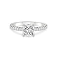 thumbnail image 3 of 2 Carat IGI Certified Princess Shape Lab Grown Diamond Engagement Ring | 14K White Gold | Serena Eternity Lab Diamond Ring | FG-VS1-VS2 Quality Friendly Diamonds, 3 of 5