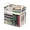 White, variant on FXMLRLK 1PC Book Storage Containers with Lids - Durable Comic Book Protector & Media Organizer - Collapsible Vinyl Storage Bag with Zipper for Books, Blu-Rays and Office Supplies - 9x6.6x9"(Black)