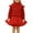 Red, variant on Girls' Sweater Children's Crewneck Long Sleeve with Puffy Tulle Tutu Skirt Two Piece Set Autumn Winter Spring Casual Dance Party Outfit (3Y-8Y)