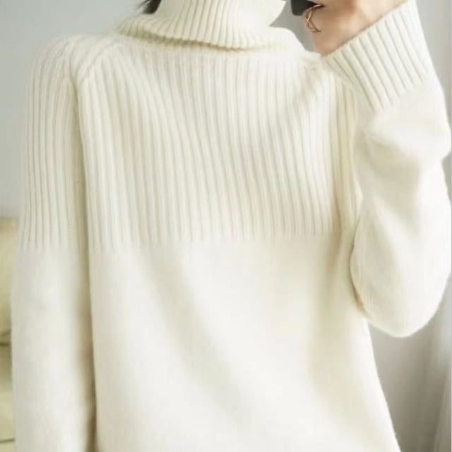 Pull pour Femmes Col Roulé Tendance 2022 Nouveau Haut de Mode Automne et Hiver Pull Coréen Tricoté