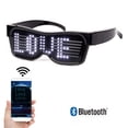 thumbnail image 6 of Leadleds LED Glasses, Bluetooth Connected Smart Glasses, USB Rechargeable Sunglasses for Party, White, 6 of 7