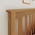 thumbnail image 5 of Max & Lily Twin Bed Frame with Headboard, Solid Wood Platform Bed for Kids, Pecan, 5 of 9