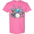 thumbnail image 3 of Inktastic Cute Blue Octopus Drumming T-Shirt, 3 of 5