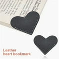 thumbnail image 2 of Corner Page Marker Winjeto, Book Lover Reading Accessory Leather Heart Bookmark Corner Protector For Novel Enthusiasts Bibliophile Gifts, 2 of 4