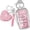 Silver-pink, variant on Key Fob Cover Compatible with Toyota Land Cruiser Venza RAV4 4Runner Corolla Cross Grand Highlander Tundra Crown Tacoma Camry Keychain Case Holder Protector,Gold-pink