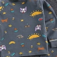 thumbnail image 3 of Gubotare 100% Cotton Baby Boys Girls Pajamas Set Long Sleeve Sleepwear Dark Gray,Size 6-12 Months, 3 of 3