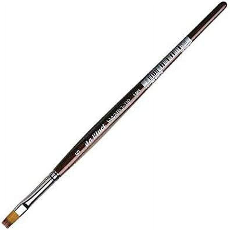 Da Vinci Vario Tip Series 1385 Watercolor Synthetic Flat Paint Brush, Size 6 (1381-6)