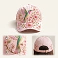 thumbnail image 5 of Basysin Vintage Print Baseball Cap Adjustable Hat Casual Outdoor Travel Sun Hat Fashion Aesthetic Flower Pattern Trucker Hat for Men & Women, 5 of 5