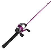 Zebco 33 Spincast Reel and Fishing Rod Combos (2-Pack), 5-Foot 6-Inch Rods, Size 30 Reels, 1-Pink, 1-Black