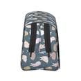 thumbnail image 3 of Kdxio Cute Rabbit for Double Compartment Pen Case Oxford Organizer with Zipper Pockets for Students Artists, 3 of 7