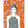 thumbnail image 2 of Wang, Melissa 12x14 Black Ornate Wood Framed with Double Matting Museum Art Print Titled - Pink Blossom Lady II, 2 of 4
