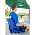 thumbnail image 3 of Camco 4 Pack Stadium Seat Foldable Padded Back Support Cushion , Armrests, Blue, 3 of 8