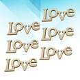 thumbnail image 4 of EeaseMX 50 fichas de madera huecas con letras de amor, decoraciones hechas a mano, regalos creativos para San Valentín., 4 of 7