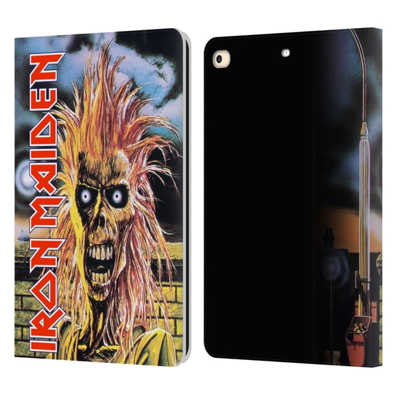 Head Case Designs Officially Licensed Iron Maiden Art First Leather Book Wallet Case Cover Compatible with Apple iPad 9.7 2017 / iPad 9.7 2018