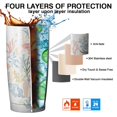 thumbnail image 7 of 20oz Tumbler with Lid and Straw Stainless Starfish Steel Vacuum Insulated Water Coffee Tumbler Cup, Double Wall Vacuum Insulated Travel Mug Reusable Tumblers for Ice Drinks, Hot Beverage, 7 of 7