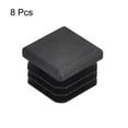 thumbnail image 3 of 8Pack 20mmx20mm(0.79inch) Plastic Tubing Plug Square Post End Caps Black, 3 of 6