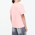 thumbnail image 4 of Weiqiqre Oversized Tshirts for Women Lightweight 100% Cotton Short-Sleeve T-Shirt, Classic Loose-Fit Crewneck Solid Tee Shirt for Women, 4 of 7