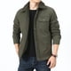 thumbnail image 4 of Chaquetas polares para hombre, abrigos cortavientos, chaquetas bomber térmicas de otoño e invierno, chaquetas ajustadas cálidas con cuello de piel y múltiples bolsillos para motocicleta, 4 of 4