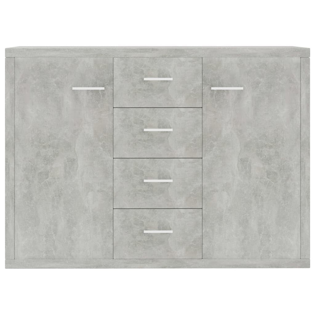 Kepooman Home Buffet Sideboard, Bathroom Storage Cabinet with Two Doors and Four Draws, Light Gray Kepooman Home Buffet Sideboard, Bathroom Storage Cabinet with Two Doors and Four Draws, Light Gray