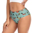 thumbnail image 2 of Balery Dachshund Dog Puppy Ropa Interior de Algodón para Mujer con Dibujo – Braguitas Cómodas y Elásticas, Estilo Clásico-Small, 2 of 6
