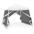 thumbnail image 6 of COOS BAY 10' x 10' Slant Leg Pop up Canopy Tent w/ Mosquito Netting (White), 6 of 7