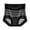 Black, variant on Womens' Cotton Underpants Comfortable Plus Size Lace Abdomen Mid-rise Waist And Hip Lift Comfortable Body Breathable Underwear Briefs