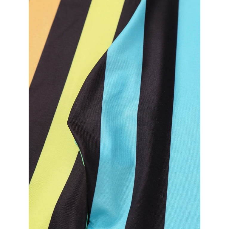 IEFIEL Homme Rayé Lutte Singlet Body Justaucorps Gym Fitness - M-XXL Stretchy