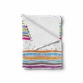 thumbnail image 2 of Striped Soft Flannel Fleece Throw Blanket, Abstract Wavy Stripes Polkadots Ribbons Bows and Hearts Girly Patterned Artwork, Cozy Plush for Indoor and Outdoor Use, 50" x 60", Multicolor, by Ambesonne, 2 of 6