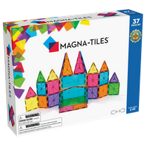 MAGNA-TILES Classic 37 Piece Magnetic Construction Set, The ORIGINAL Magnetic Building Brand, for Child Ages 3 